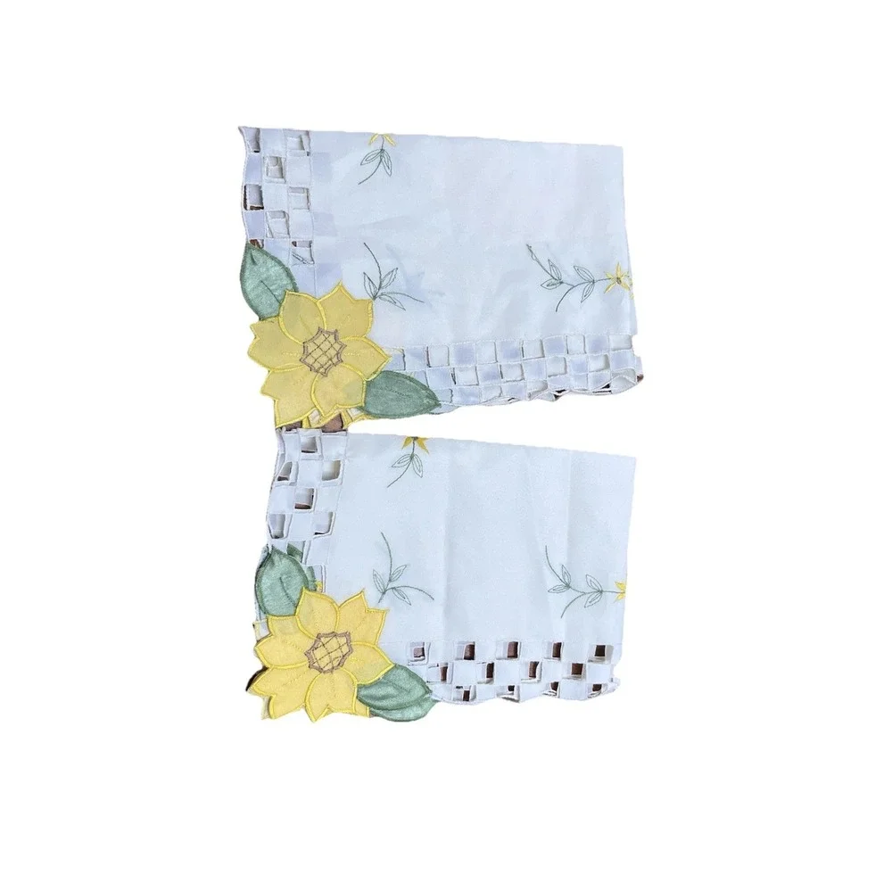 Set of 2 Vtg Sunflower 14